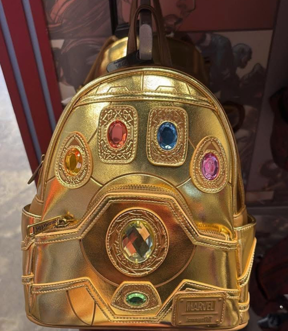 Gold Thanos Loungefly Bookbag