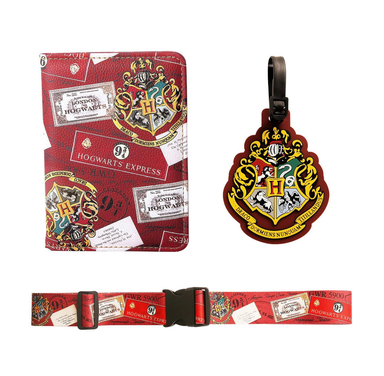 Harry Potter Hogwarts Holder,Luggage Tag and Luggage Strap