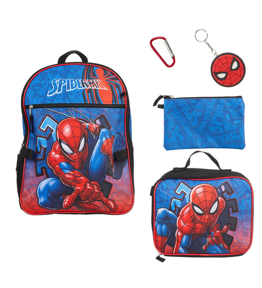 Spiderman Boy’s 5pc Backpack Set