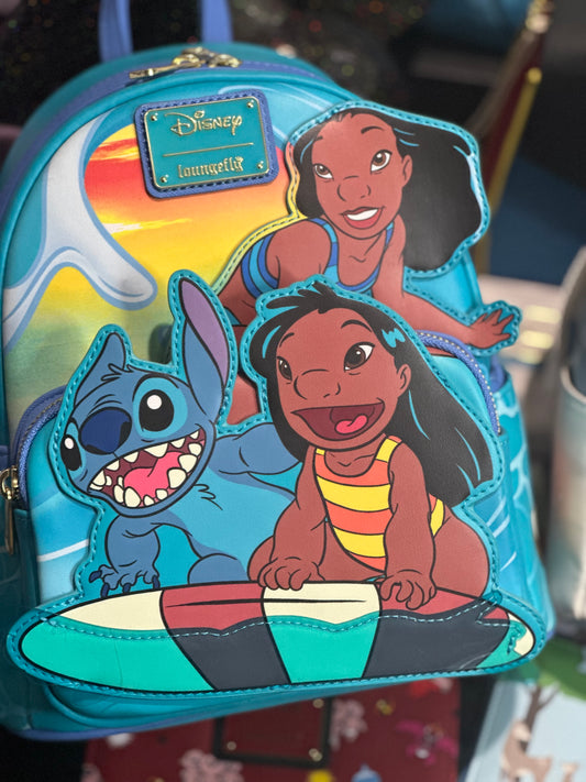 Stitch Surf Board Loungefly Bookbag