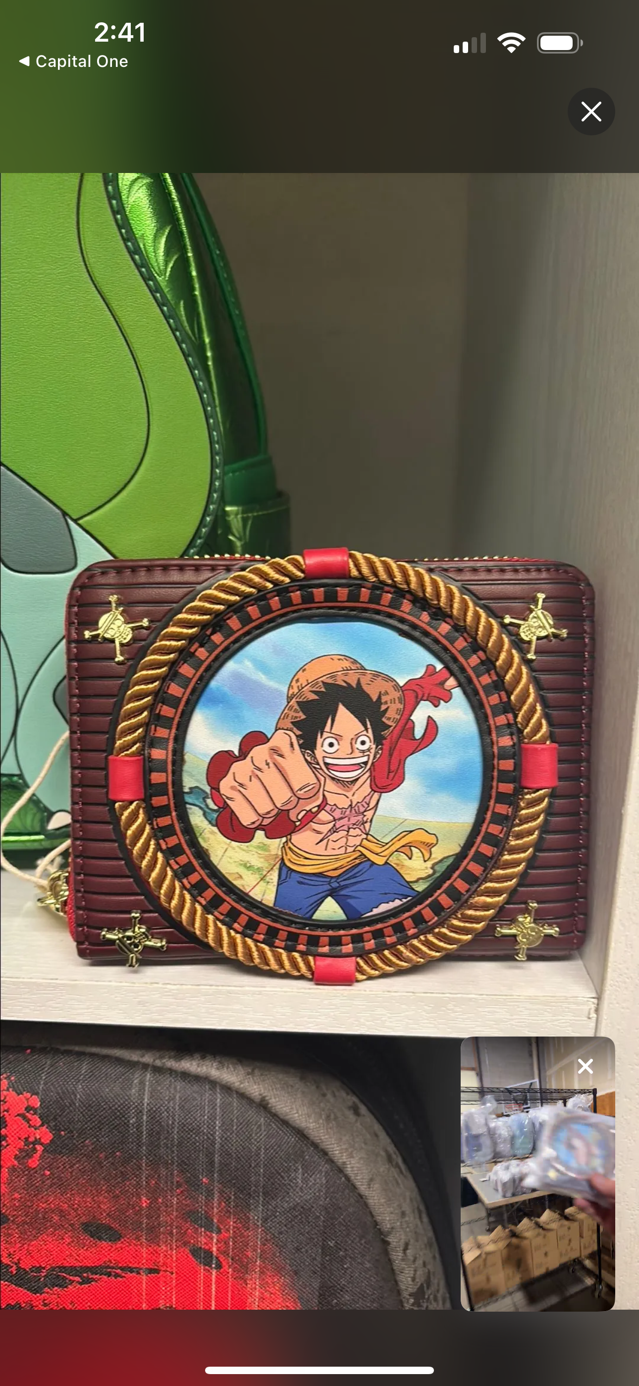 One Piece Loungefly Bag and Wallet