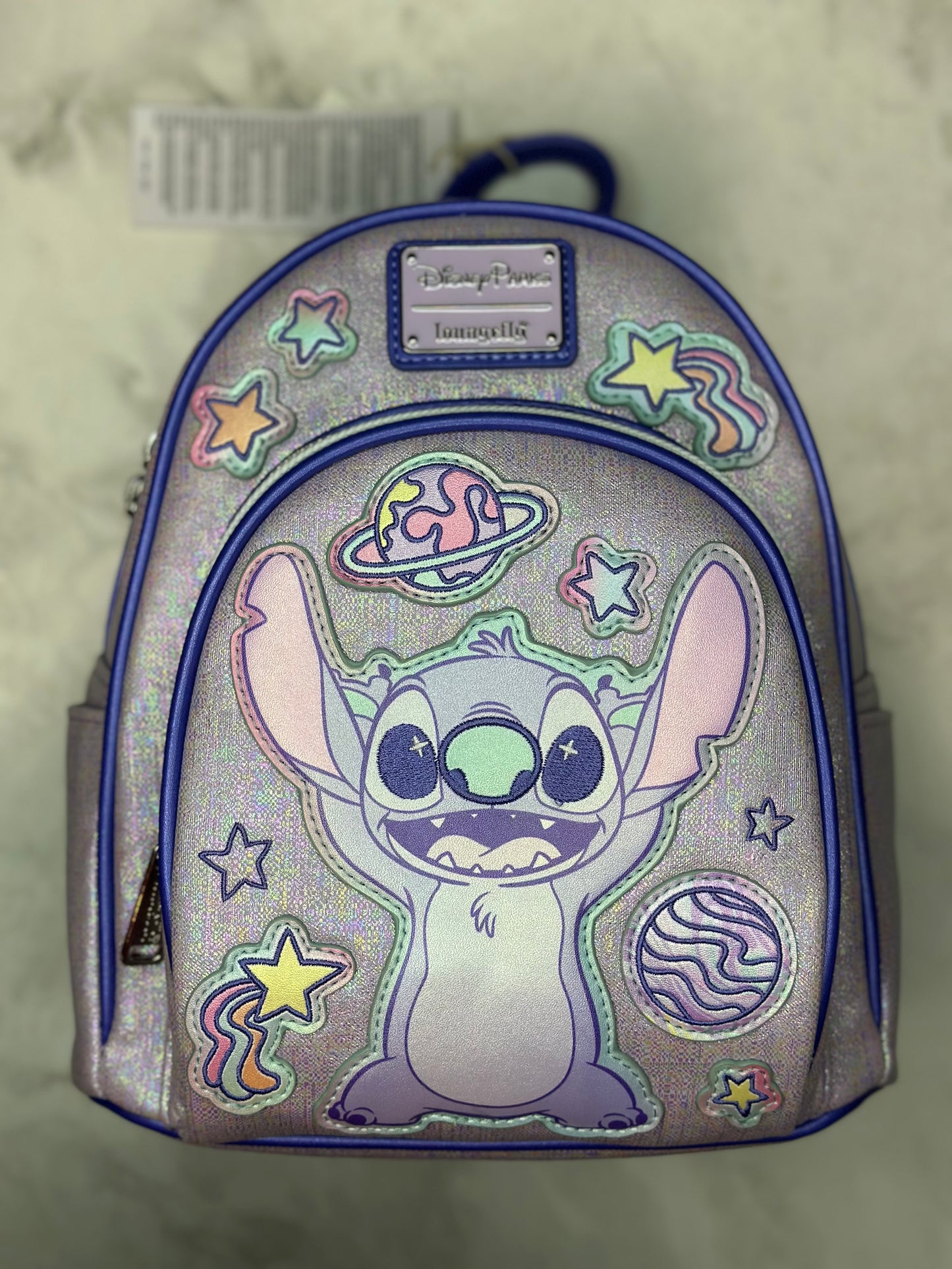 Stitch Galaxy Loungefly Bookbag and Wallet