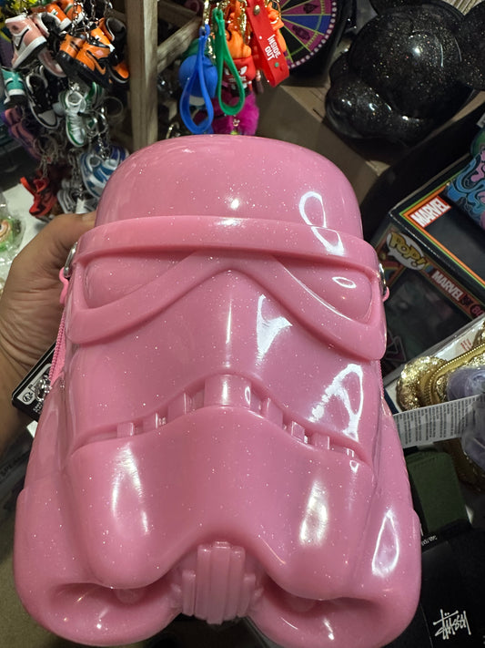 Pink Molded Star Wars Head Loungefly crossbody
