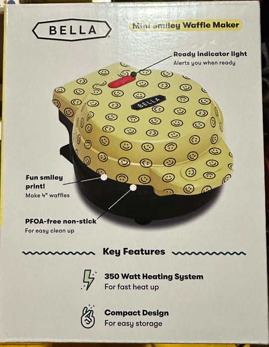 Mini Smiley Waffle Maker