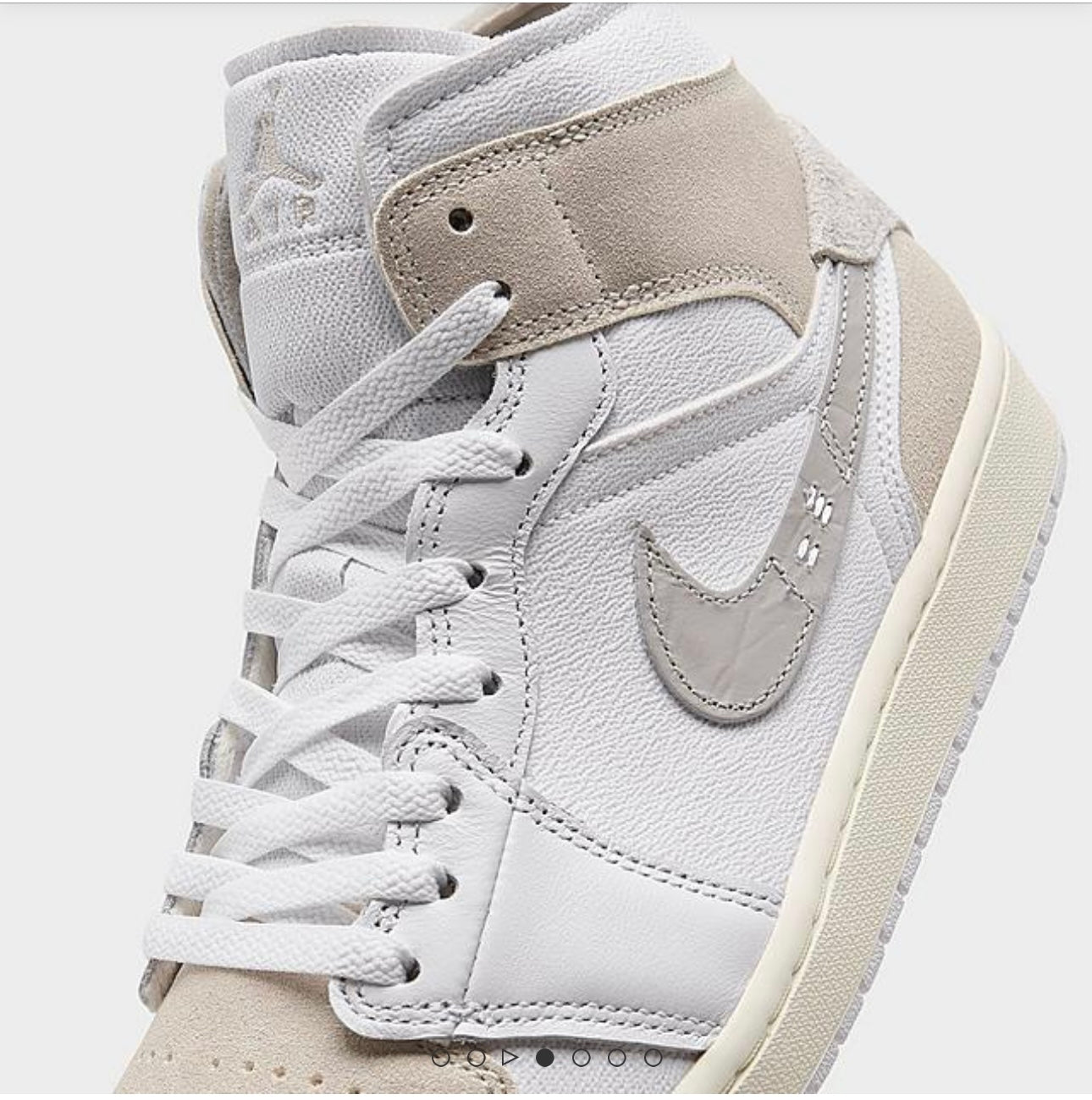 AJ Retro 1 Mid//White/Light Orewood Brown/Tech Grey/Sail