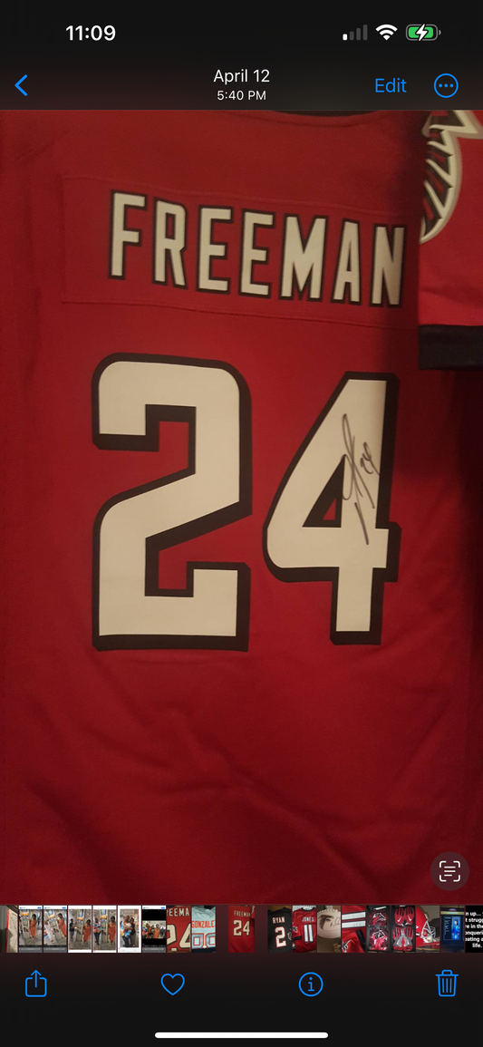 Autographed Freeman Jersey