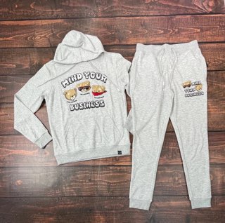 MIND YOUR BUSINESS JOGGER SET // GREY