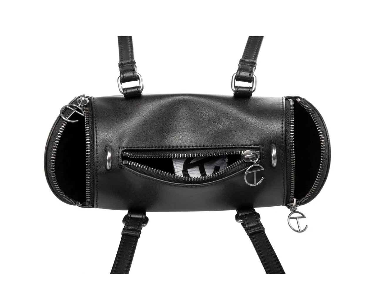 TELFAR DUFFLE BAG SMALL // BLACK// CHOCOLATE ///