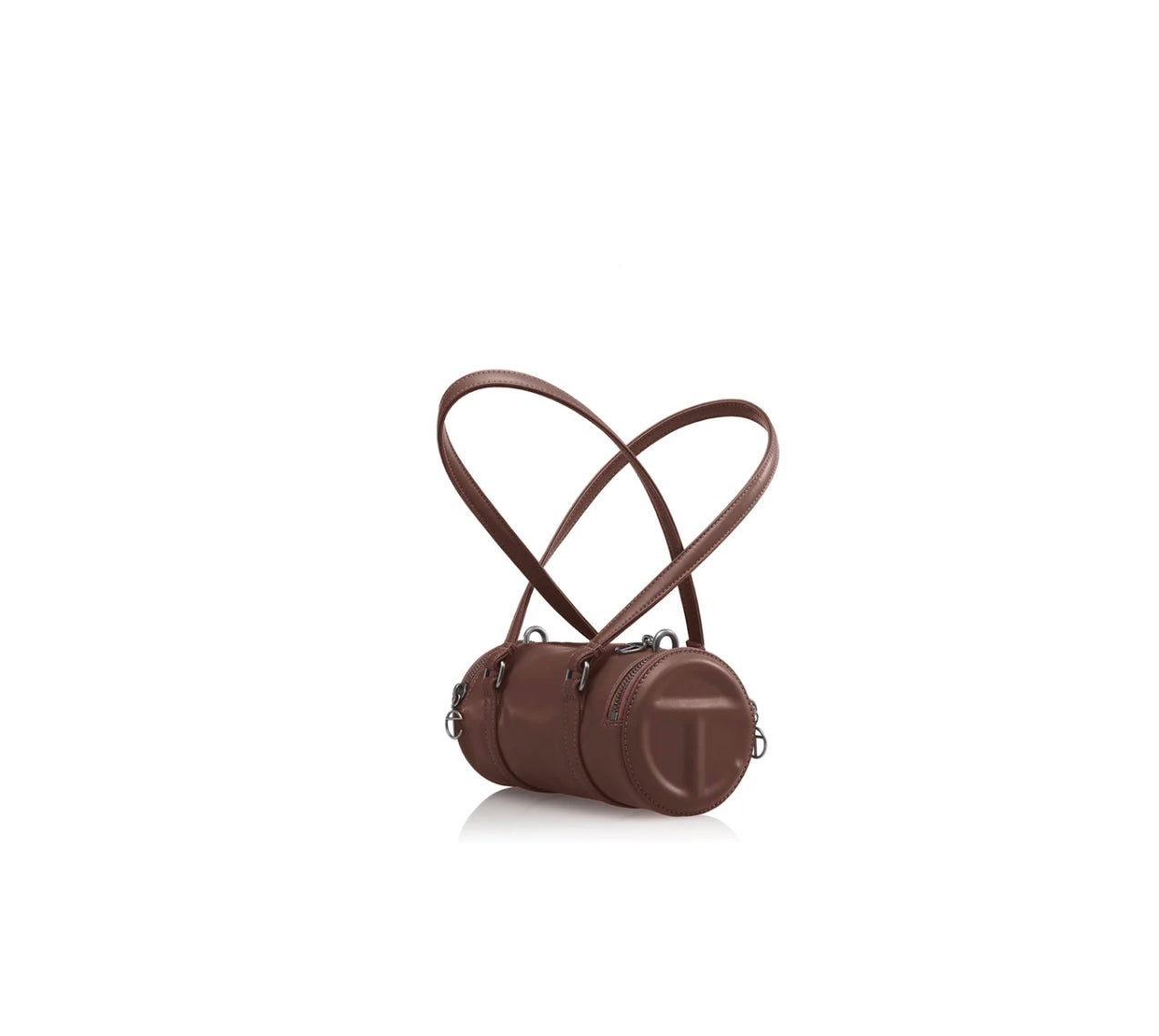 TELFAR DUFFLE BAG SMALL // BLACK// CHOCOLATE ///