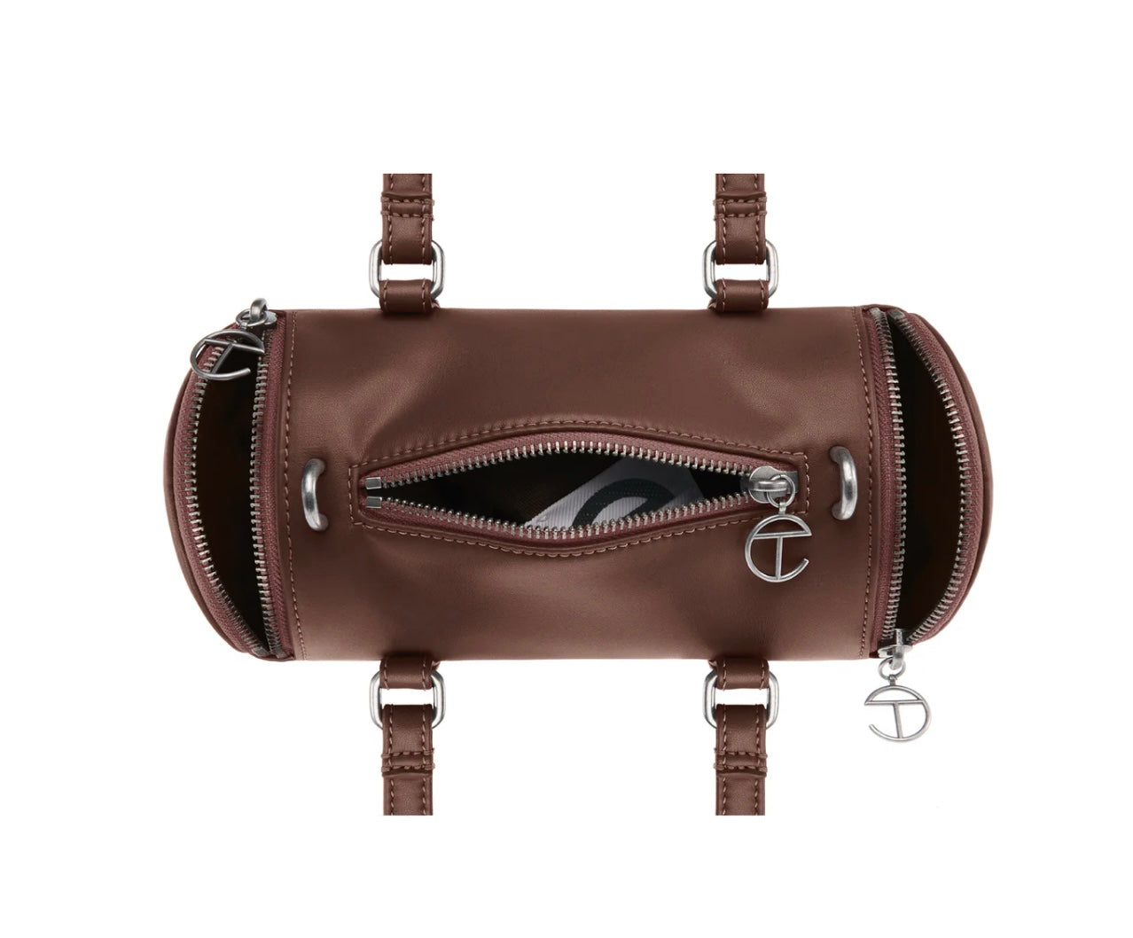 TELFAR DUFFLE BAG SMALL // BLACK// CHOCOLATE ///