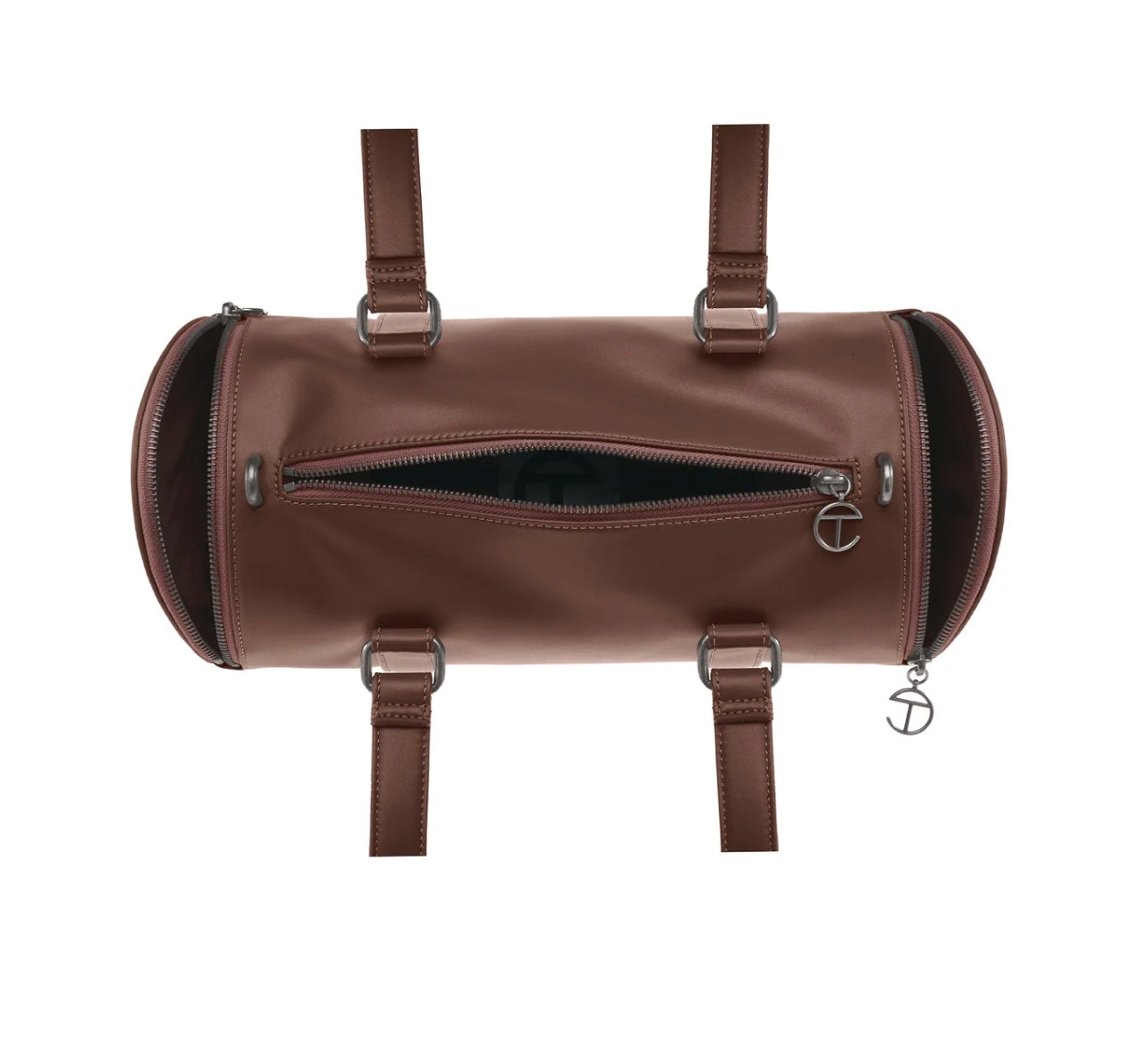 TELFAR DUFFLE BAG MEDIUM // BLACK// CHOCOLATE ///