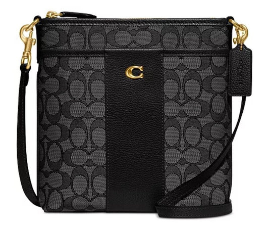 COACH SIGNATURE JAQUARD KITT CROSSBODY